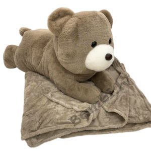 Mīkstā rotaļlieta ar pledu Lācis, 60 cm