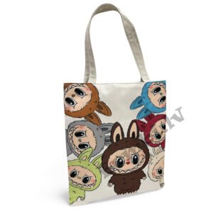 Rokas soma ar Labubu attēlu 32 x 37 cm