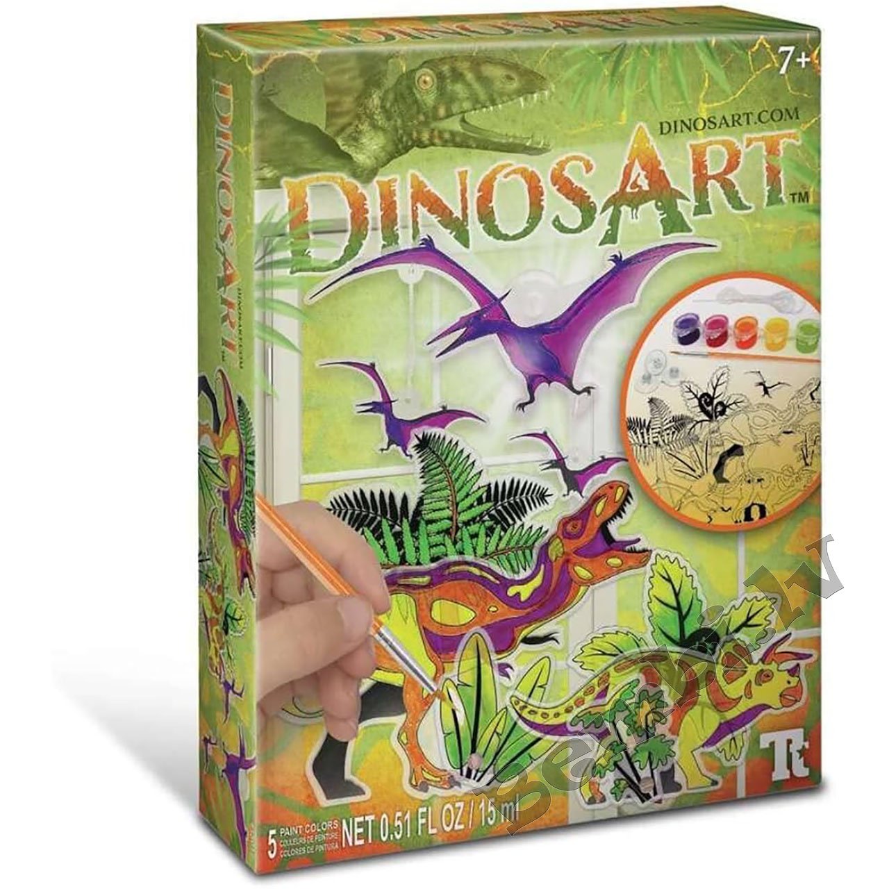 Radošais komplekts Dinozaurs (logu dekori)