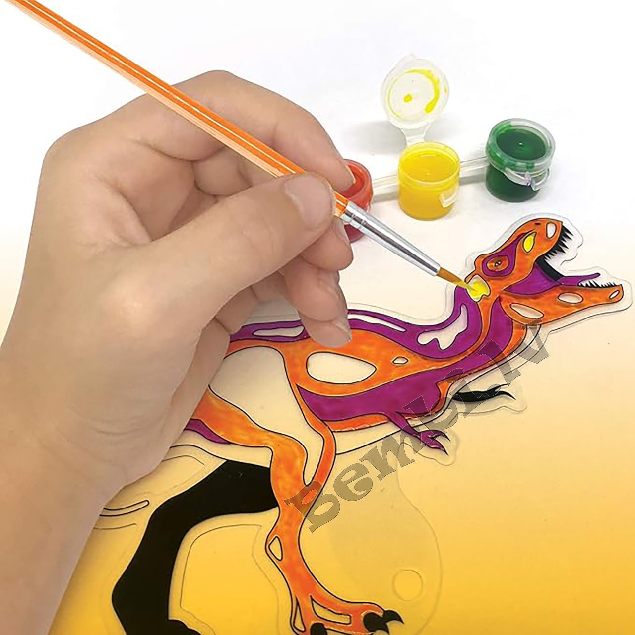 Radošais komplekts Dinozaurs (logu dekori) - Image 3