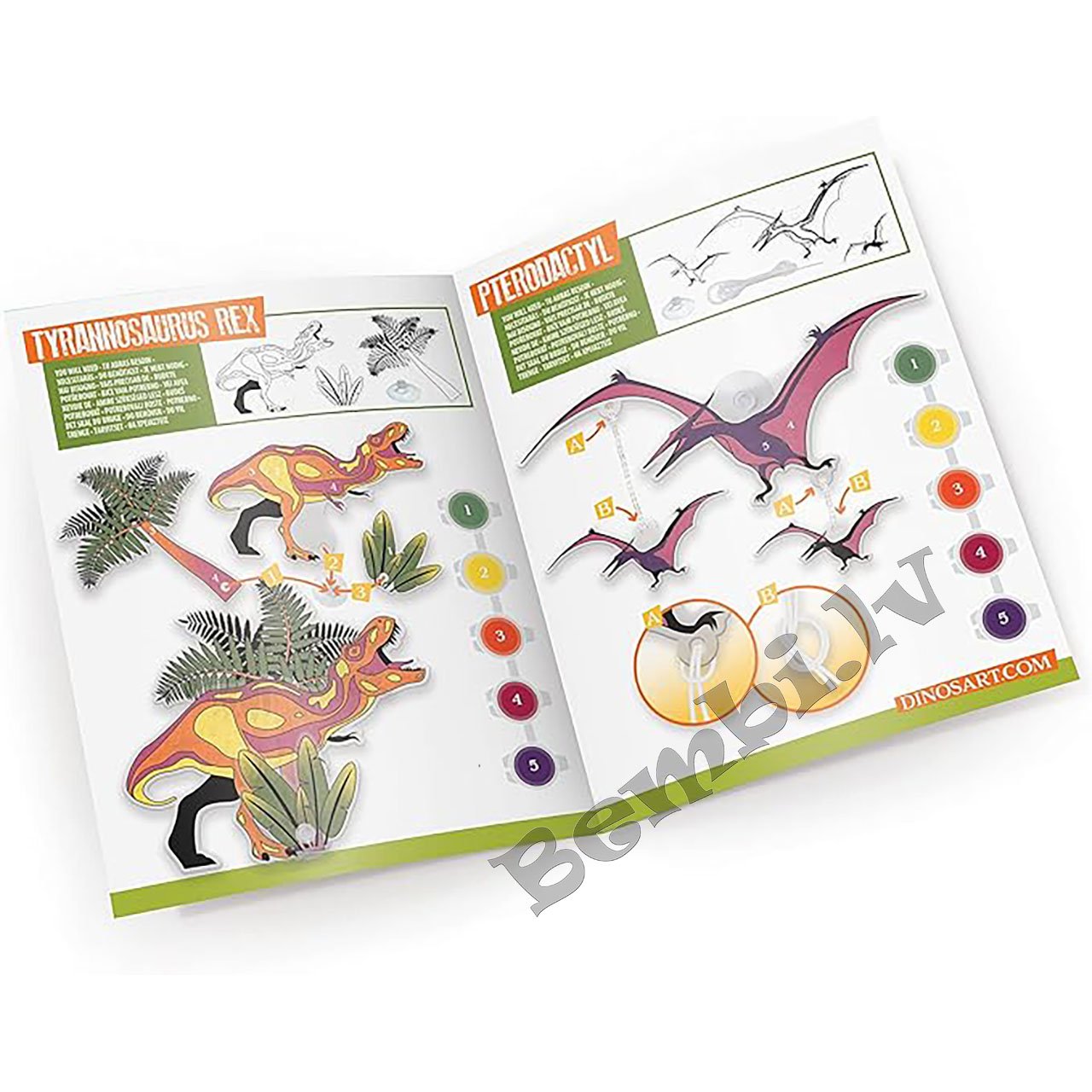 Radošais komplekts Dinozaurs (logu dekori) - Image 5