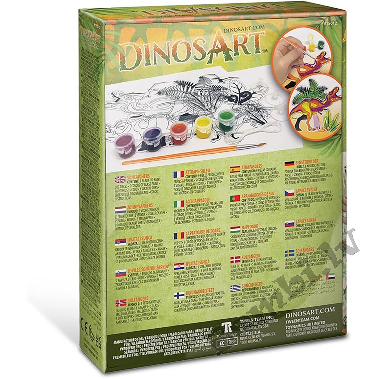 Radošais komplekts Dinozaurs (logu dekori) - Image 6