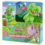 PLAYGO DOUGH Zobārsta komplekts ar dinozauru