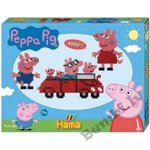 Hama gludināšanas pērlīšu komplekts dāvanu kastītē - Peppa Pig, 4000 gab.