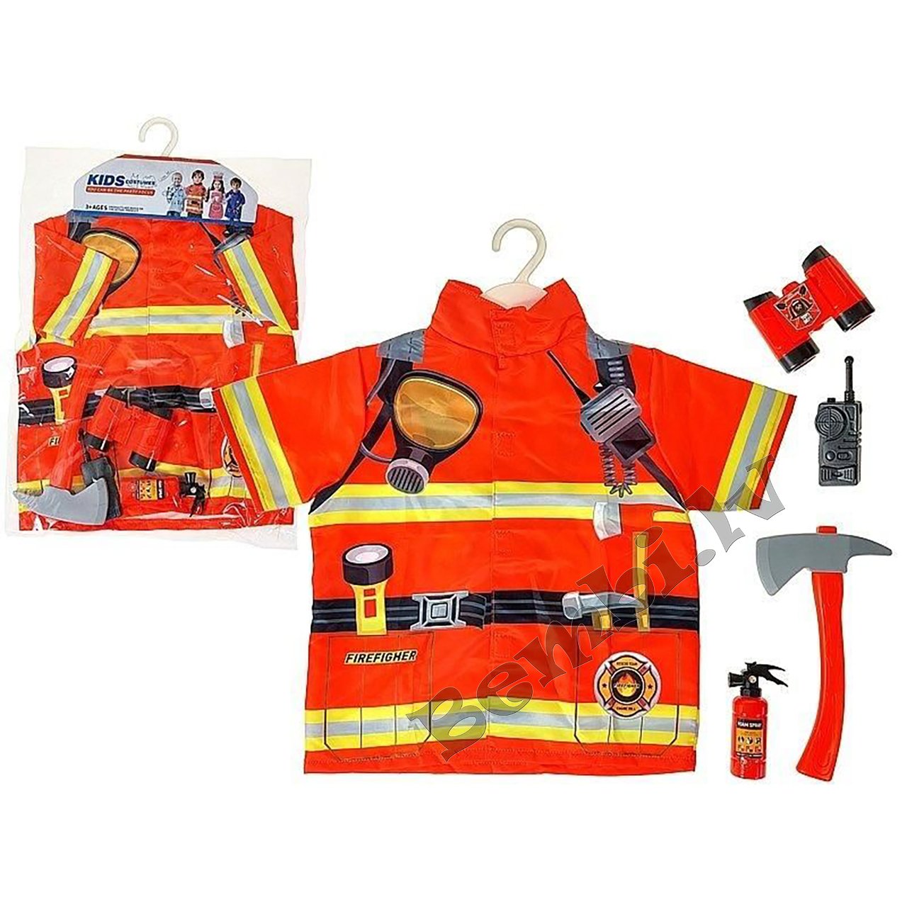 Ugunsdzēsēja tērps ar aksesuāriem