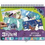 TOTUM DISNEY STITCH radošais komplekts Sticker by number pad