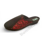 Adanex Sieviešu istabas čības melni sarkanas 29075 (41;42 izm)