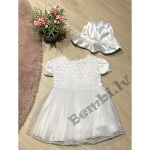 Artex balta svinību kleita mazām meitenēm 56;68;86 izm.