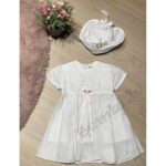 Balta kokvilnas svētku kleita meitenēm 68;86 izm.