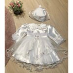 Balta svētku, kristību kleita meitenēm 80 izmērs