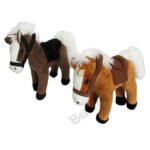 Mīkstā rotaļlieta zirgs ar skaņu, 30 cm