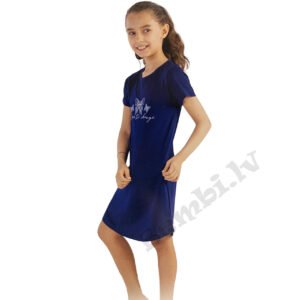 Naktskrekls ar īsām piedurknēm, meitenēm (3-16 gadi)