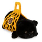 Orange toys mīkstā rotaļlieta melns kaķis groziņā, 35 cm