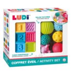 LUDI sensorie kluči un bumbas mazuļiem 12 gab.