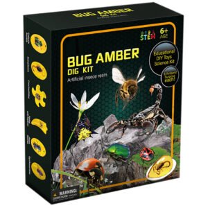 STEM Kukaiņi dzintarā, rakšanas komplekts, 6 gab
