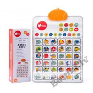 bo. Izglītojoša rotaļlieta - Alfabēta spēļu paklājs (Latviešu val.)