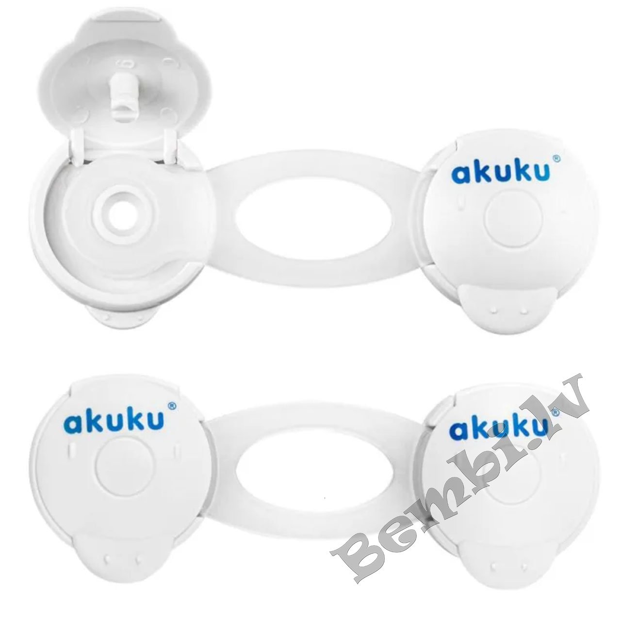Akuku durvju drošības slēdzenes 2 gab. (īsās) - Image 3