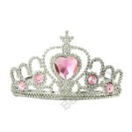 Princešu kronis, diadēma. Sudrabs ar rozā